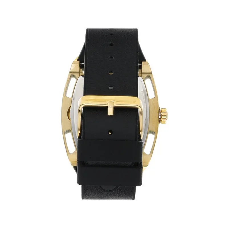 Guess Legend Black Dial Gold Bezel Men’s Watch- GW0500G1